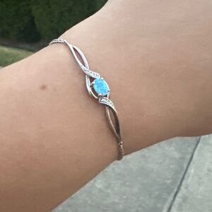 Lab grown opal bracelet from Kay Jewelers